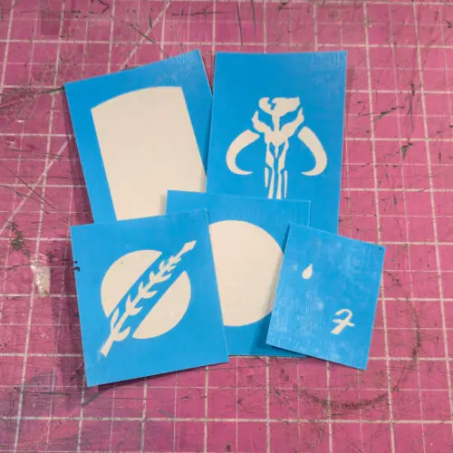Boba Fett Symbol Stencils - The Mandalorian